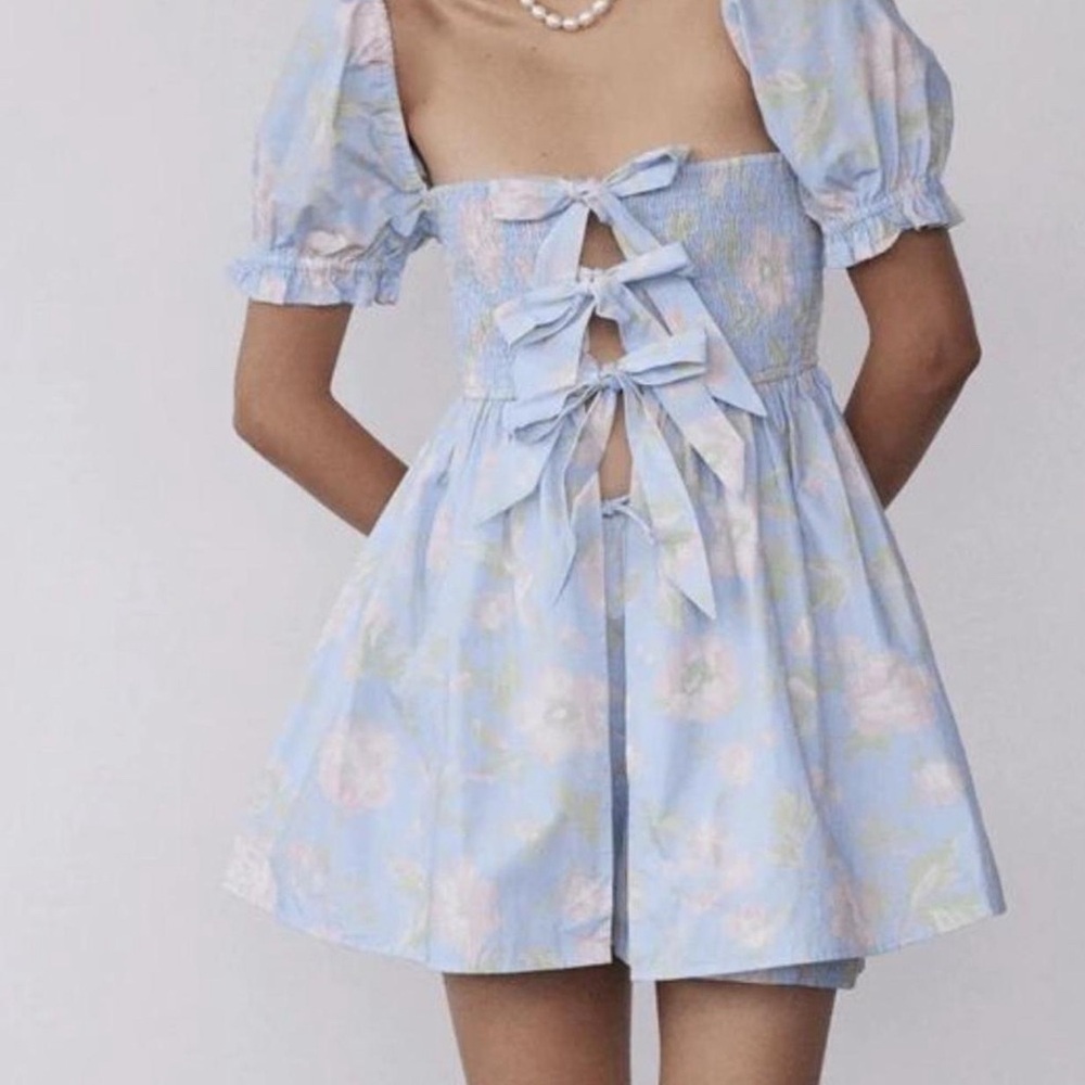 Damson Madder Floral Two-Piece Mini Set